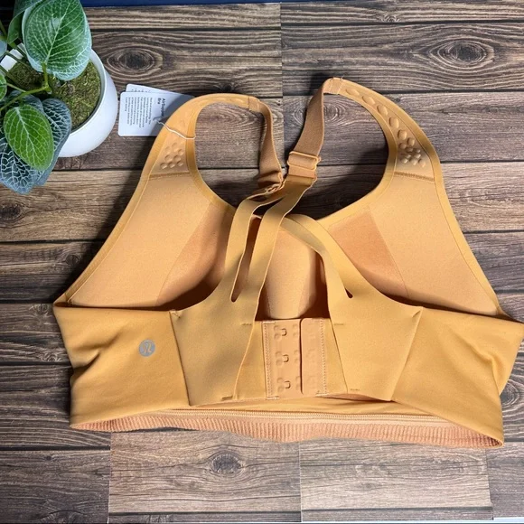 Lululemon AirSupport Bra Size 32DD NWT Warm Apricot/Silver Blue (High Support) - Picture 3 of 11